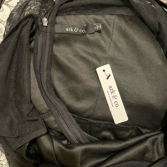 NWT Ark & Co Chantilly Lace Romper Black - Picture 6 of 6